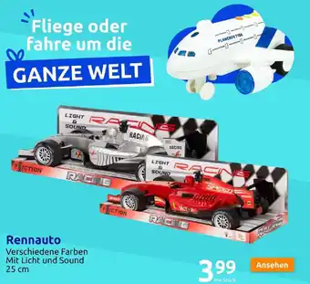 Action Rennauto Verschiedene Farben Mit Licht und Sound 25 cm Angebot