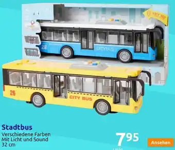 Action Stadtbus Verschiedene Farben Mit Licht und Sound 32 cm Angebot