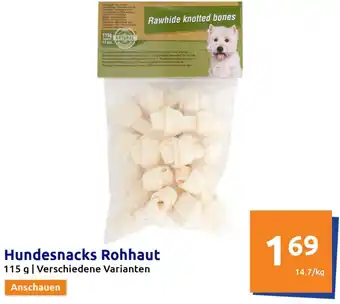 Action Hundesnacks Rohhaut Angebot