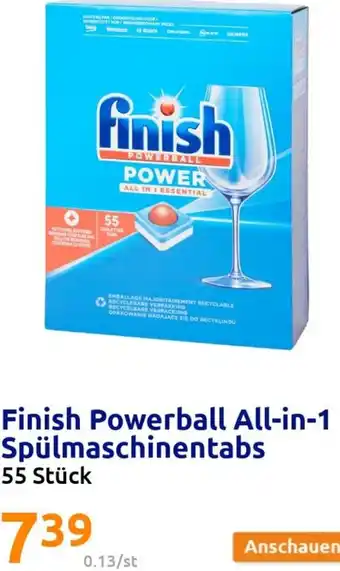 Action Finish Powerball All-in-1 Spülmaschinentabs Angebot