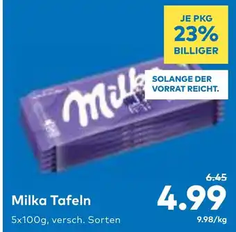 T&G Milka Tafeln Angebot