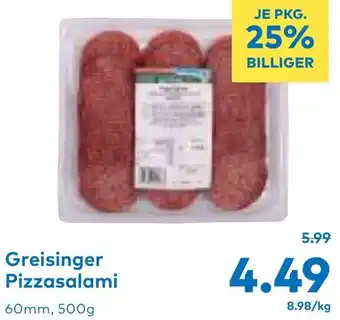 T&G Greisinger Pizzasalami Angebot