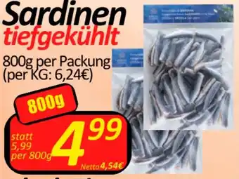 Wurstico Sardinen 800g per Packung Angebot