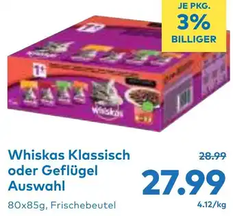 T&G Whiskas Klassisch oder Geflügel Auswahl Angebot