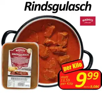 Wurstico Rindsgulasch per Kilo Angebot