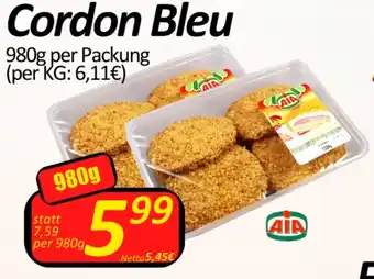 Wurstico Cordon Bleu 980g per Packung Angebot