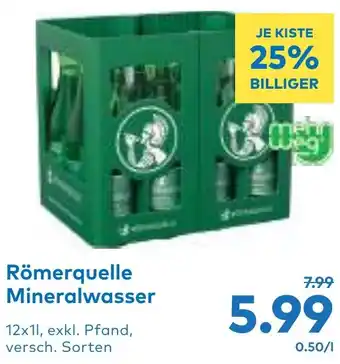 T&G Römerquelle Mineralwasser Angebot