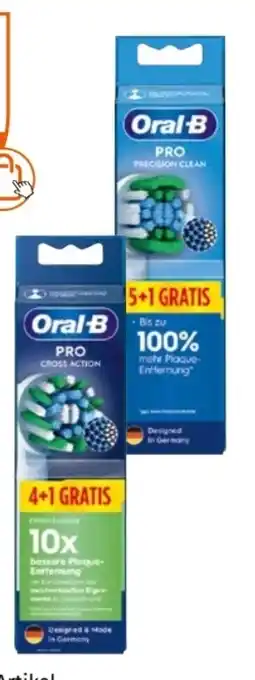 Müller Oral-b aufsteckbürste überfüller cross action Angebot