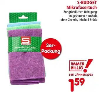 Interspar S-BUDGET Mikrofasertuch Angebot