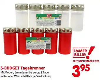 Interspar S-BUDGET Tagebrenner Angebot