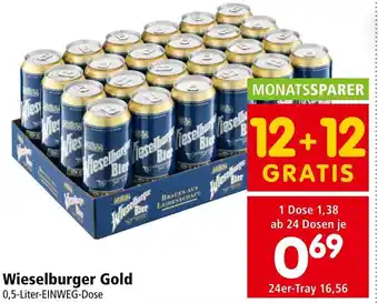 Interspar Wieselburger Gold 0,5-Liter-EINWEG-Dose Angebot