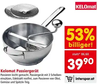 Interspar Kelomat Passiergerät Angebot
