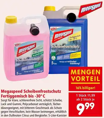Interspar Megaspeed Scheibenfrostschutz Fertiggemisch bis -30°C Angebot