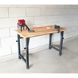 Bauhaus Rikta werkbank höhenverstellbar (maße: (b x t x h): 135 x 60 x 85/95/105 cm, traglast: 200 kg) Angebot