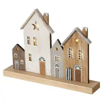 Bauhaus Boltze led-weihnachtsdorf houses (l x h: 28 x 23 cm, mehrfarbig, led) Angebot