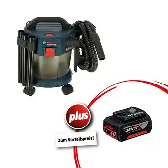 Bauhaus Bosch professional ampshare 18v akku-nass-trockensauger gas 18v-10 l kit (18 v, 1 akku) Angebot