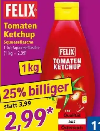 Norma FELIX Tomaten Ketchup Angebot