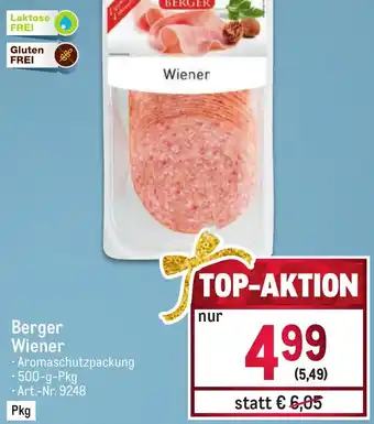 Metro Berger Wiener • 500-g-Pkg Angebot