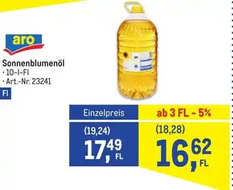 Metro Sonnenblumenöl 10-l-Fl Angebot