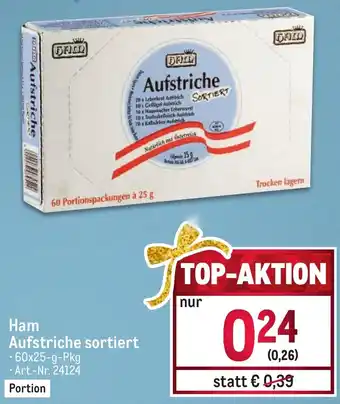 Metro Ham Aufstriche sortiert • 60x25-g-Pkg Angebot