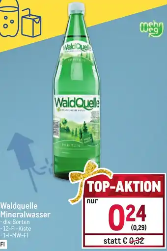 Metro Waldquelle Mineralwasser • 1-I-MW-FI Angebot