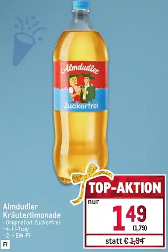 Metro Almdudler Kräuterlimonade • 2-l-EW-FI Angebot