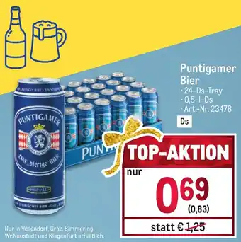Metro Puntigamer Bier 0,5-l-Ds Angebot