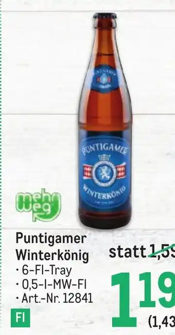 Metro Puntigamer Winterkönig • 6-Fl-Tray Angebot