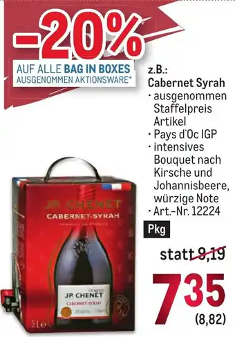 Metro z.B.: CABERNET-SYRAH Angebot