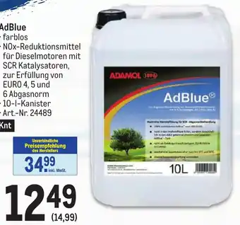 Metro AdBlue Angebot