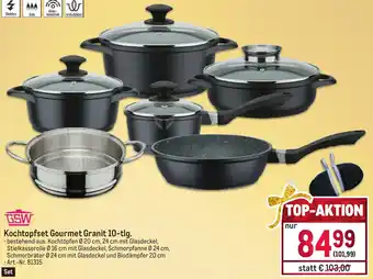 Metro Kochtopfset Gourmet Granit 10-tlg. Angebot