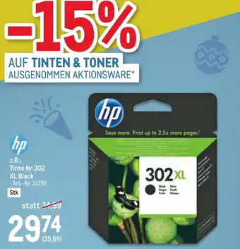 Metro z.B.: Tinte Nr.302 XL Black Angebot