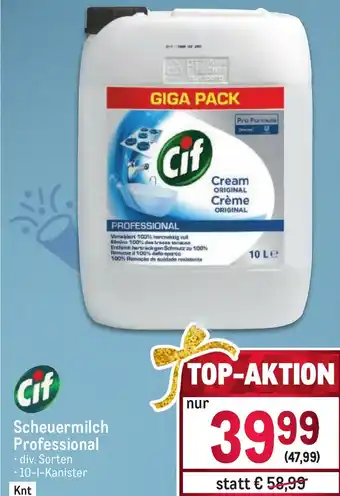 Metro Cif Scheuermilch Professional Angebot