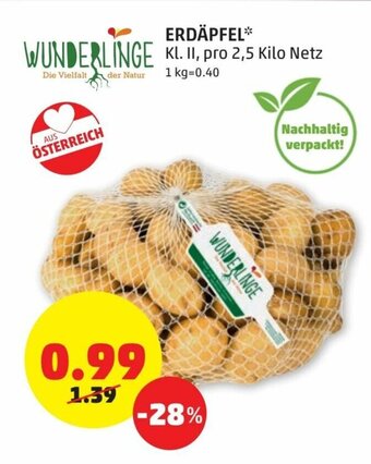 PENNY Erdäpfel 2,5 Kilo Angebot