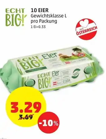 PENNY 10 Eier Angebot