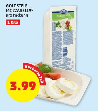 PENNY Goldsteig Mozzarella 1 Kilo Angebot