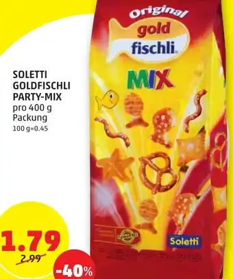 PENNY SOLETTI GOLDFISCHLI PARTY-MIX pro 400 g Packung Angebot