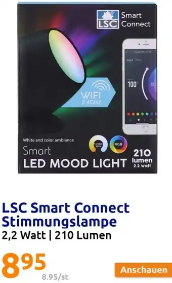 Action LSC Smart Connect Stimmungslampe 2,2 Watt Angebot