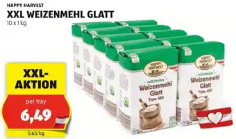 Hofer HAPPY HARVEST XXL WEIZENMEHL GLATT 10 x 1 kg Angebot
