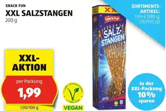 Hofer SNACK FUN XXL SALZSTANGEN 200 g Angebot