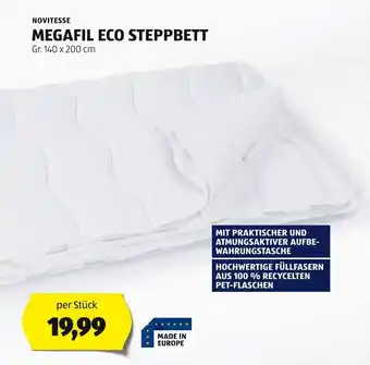 Hofer NOVITESSE MEGAFIL ECO STEPPBETT Gr. 140 x 200 cm Angebot