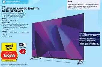Hofer SHARP 4K ULTRA HD ANDROID SMART-TV 177 CM (```70") FN2EA Angebot