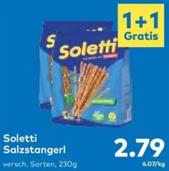 T&G Soletti Salzstangerl versch. Sorten, 230g Angebot