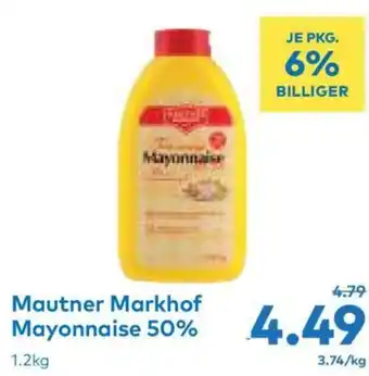 T&G Mautner Markhof Mayonnaise 50% 1.2kg Angebot