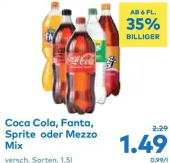 T&G Coca Cola, Fanta, Sprite oder Mezzo Mix Angebot