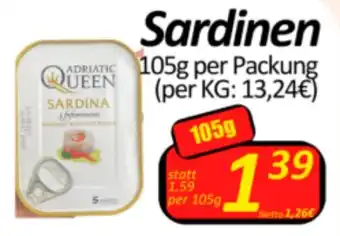 Wurstico Sardinen 105g per Packung Angebot