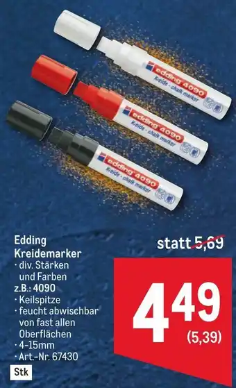 Metro Edding Kreidemarker Angebot