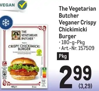 Metro The Vegetarian Butcher Veganer Crispy Chickimicki Burger • 180-g-Pkg Angebot