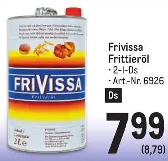 Metro Frivissa Frittieröl Angebot