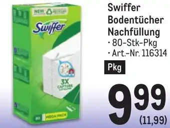 Metro Swiffer Bodentücher Nachfüllung .80-Stk-Pkg Angebot